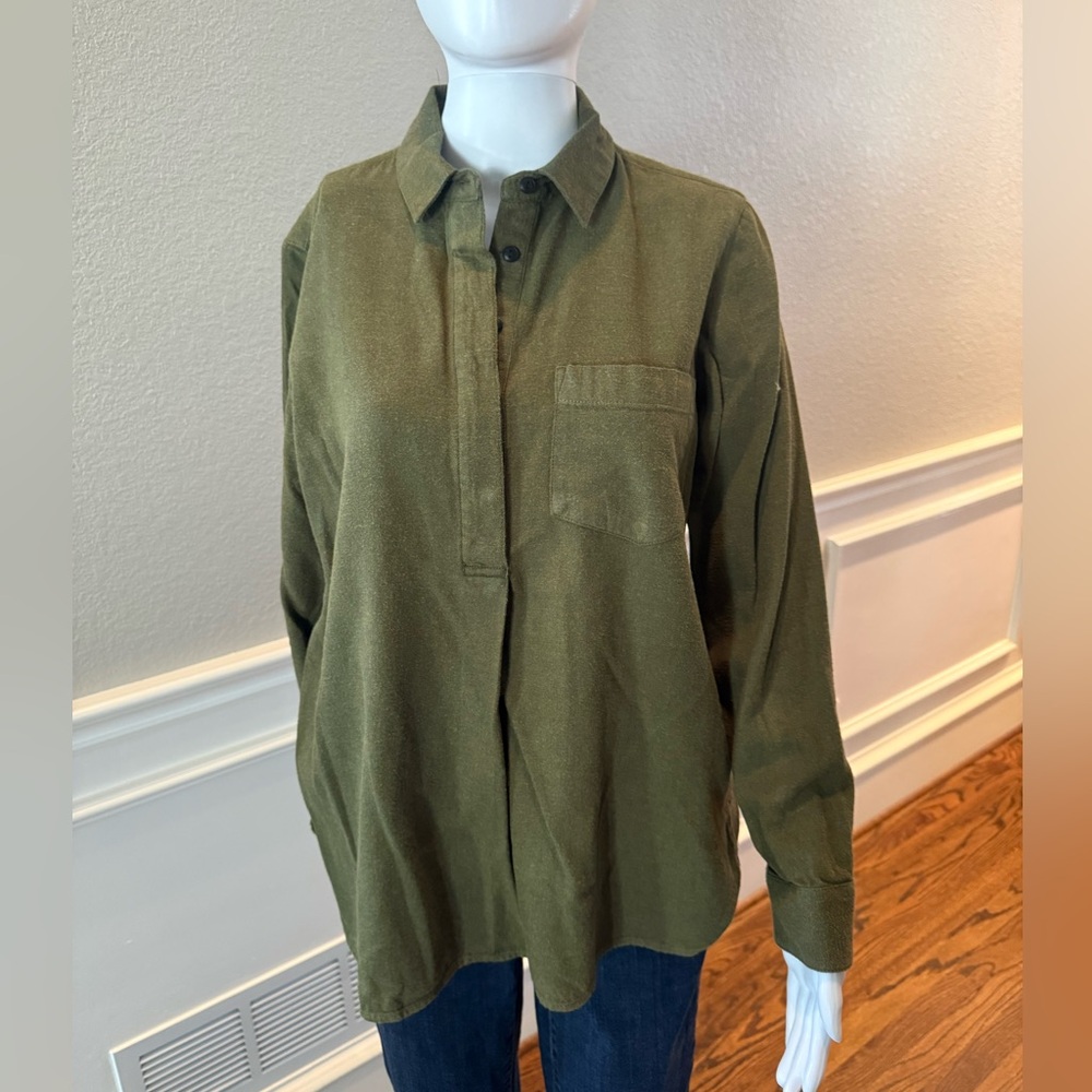 Madewell Green Button Down Shirt